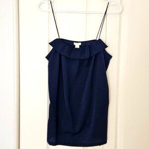 J. Crew Satin Camisole Dark Blue Size 8